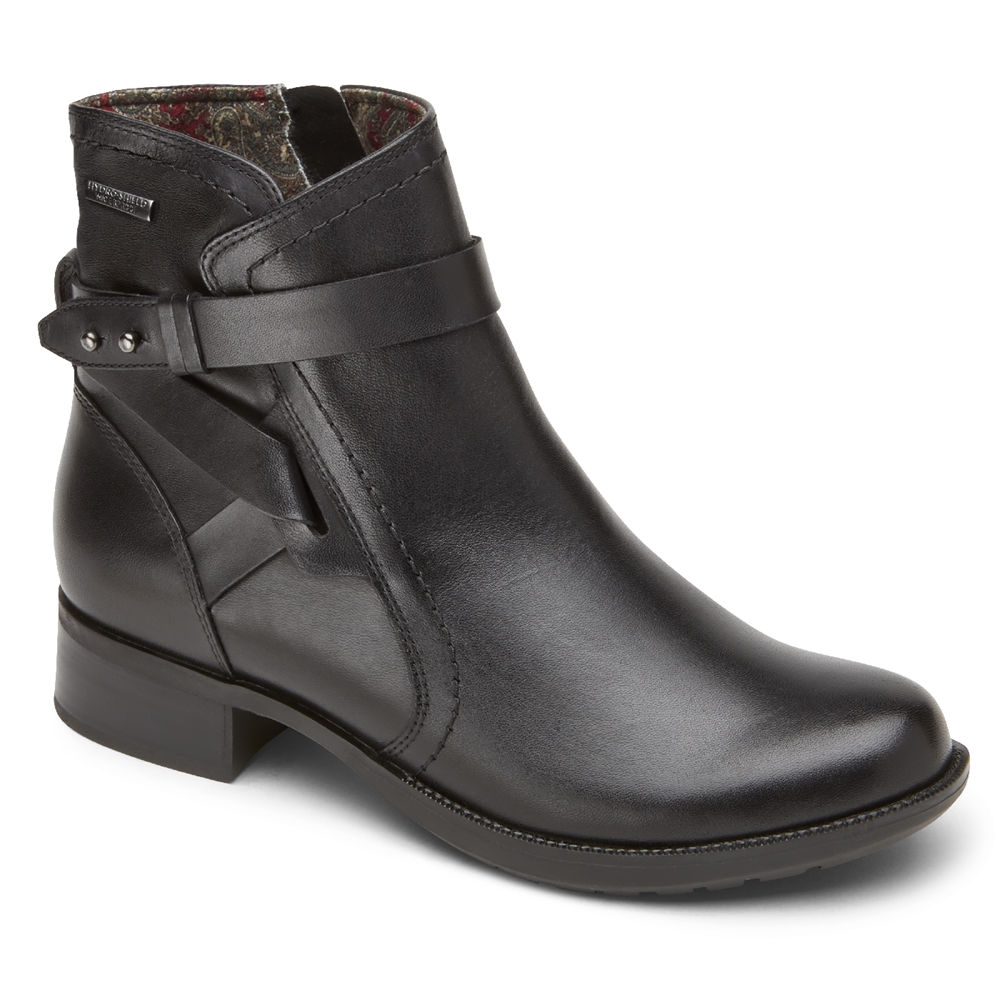 Botas Rockport Mujer Mexico - Copley Waterproof Strap Negros - QHODC9508